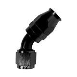  FTF Black Hose End 45° Swivel An10 - Teflon Hose image 1