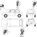 Rubber Kits - VW Golf MK1 - 2 Door image 1
