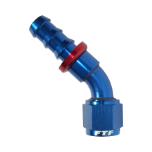 FTF Hose End Swivel Push On 45° An6 image 1