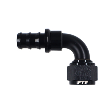 FTF Hose End Push On 90° An12 Black image 1