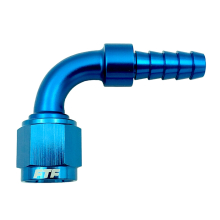 FTF Hose End An6 Push On 90° To 8mm 5 Barbeded image 1