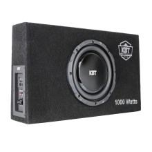 KBT - 10 Inch Flat Subwoofer in Ported Box with 1000W Amplifier image 1