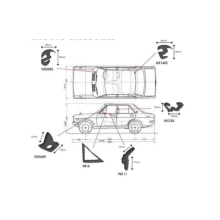 Rubber Kits - Datsun Sunny 1200 Sedan Deluxe - 4 door (70' to 73') image 1